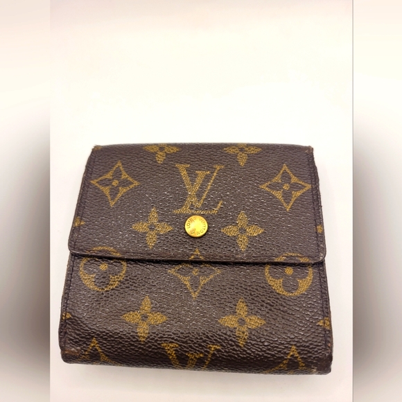 Louis Vuitton Brown Monogram Trifold Porte Portefeiulle Elise Wallet - Picture 1 of 4